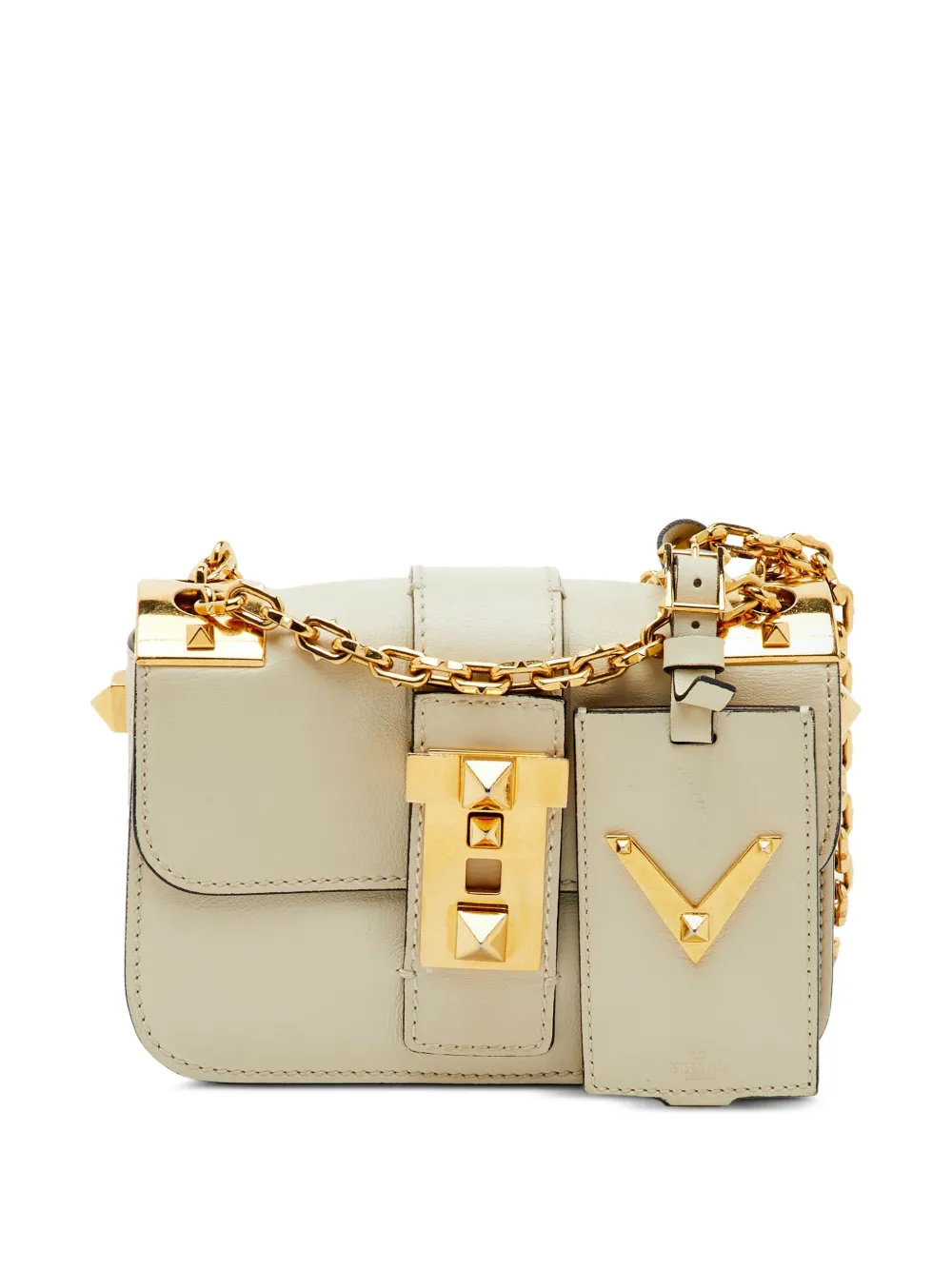 Valentino Garavani Pre-Owned B-Rockstud Schultertasche - Nude