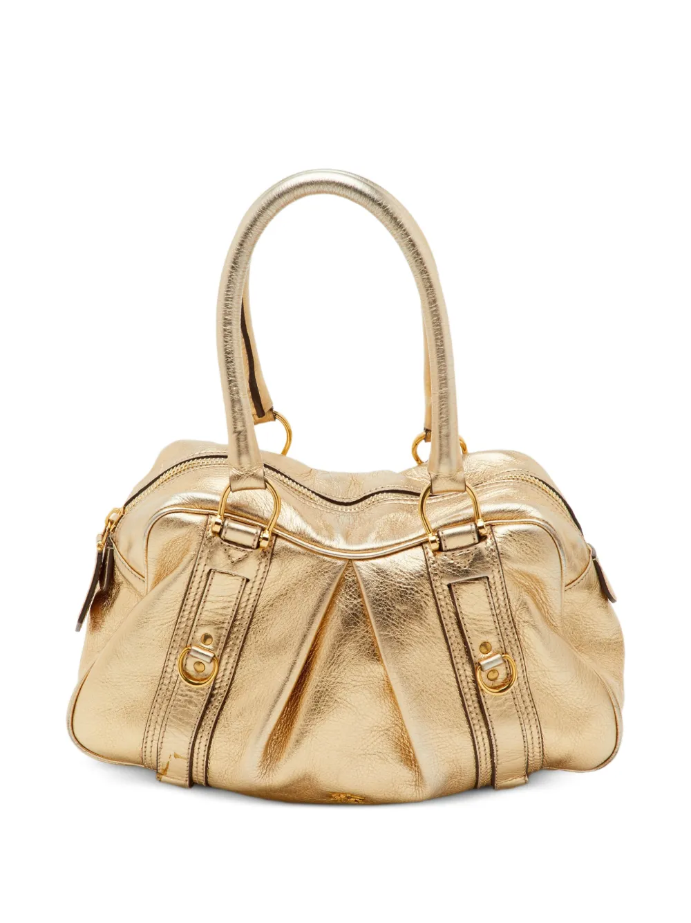 Burberry Pre-Owned cabas Ashbury médium en cuir métallisé - Or