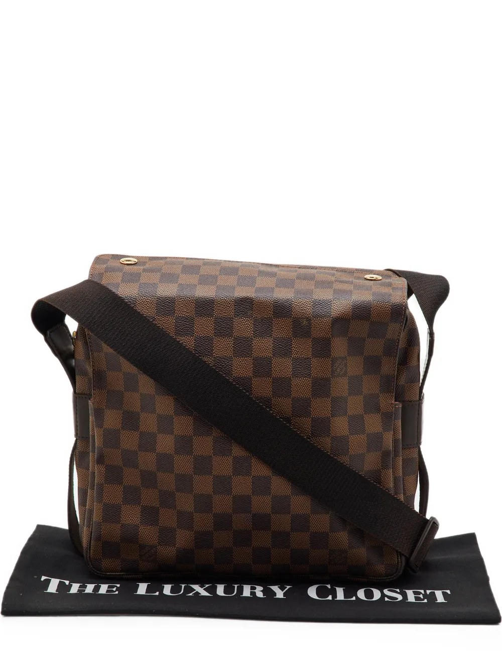 Louis Vuitton Pre-Owned 2000 Naviglio Damier Ebene shoulder bag - Marrone