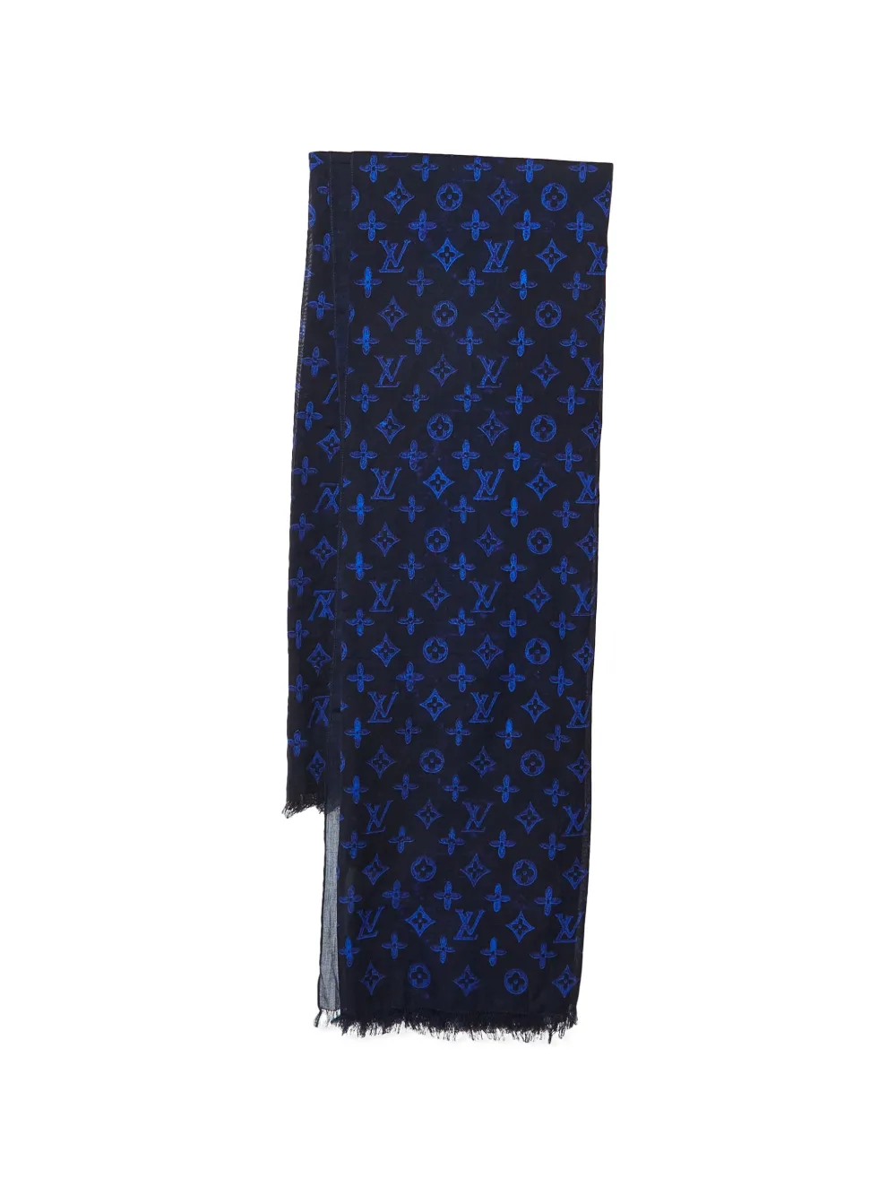 Louis Vuitton Pre-Owned monogram-print scarf - Nero