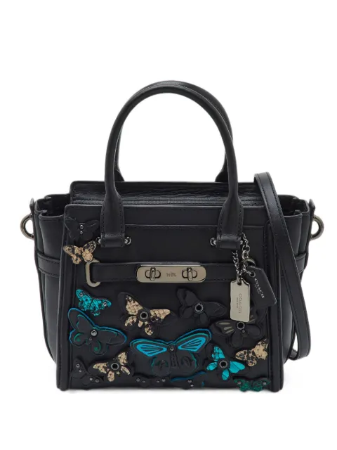 Coach Swagger butterfly-appliqué handbag