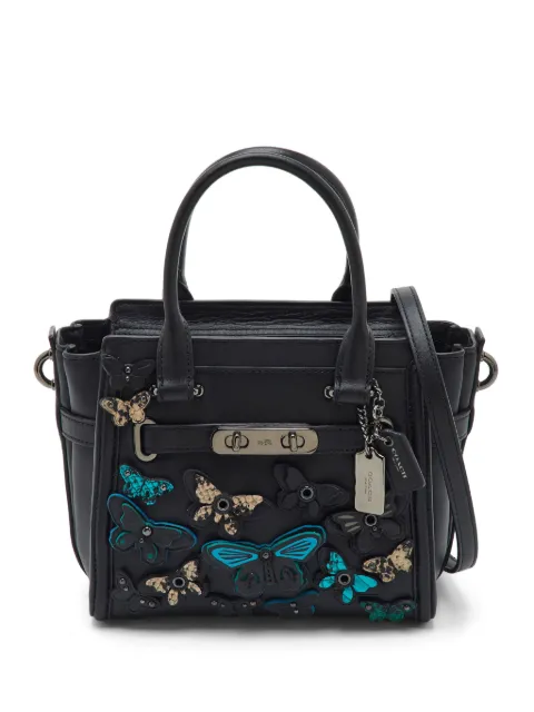 Coach Swagger butterfly-appliqué handbag
