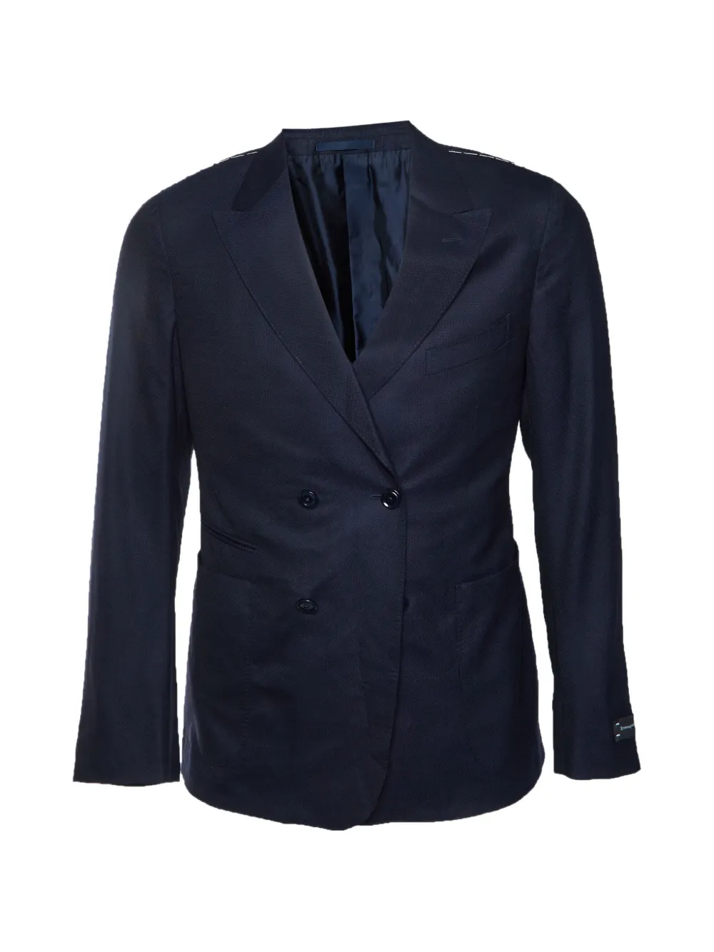Ermenegildo Zegna Vintage blazer Siena à boutonnière croisée - Bleu Ermenegildo Zegna Vintage blazer Siena à boutonnière croisée - Bleu