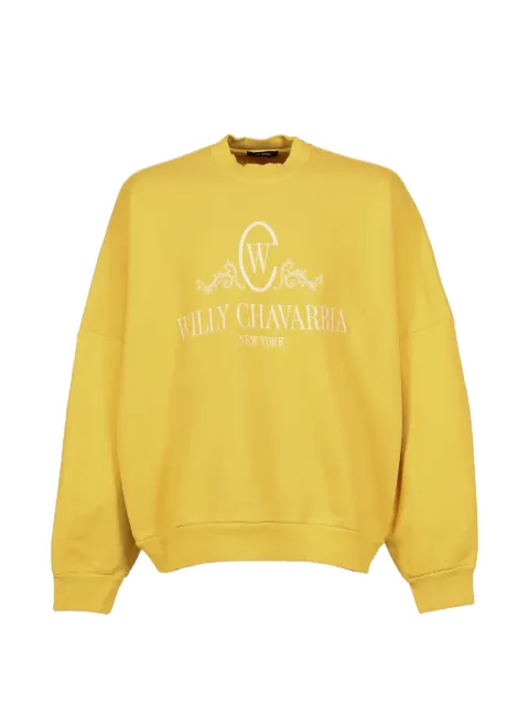 Willy Chavarria OS Chavantino logo-embroidered sweatshirt