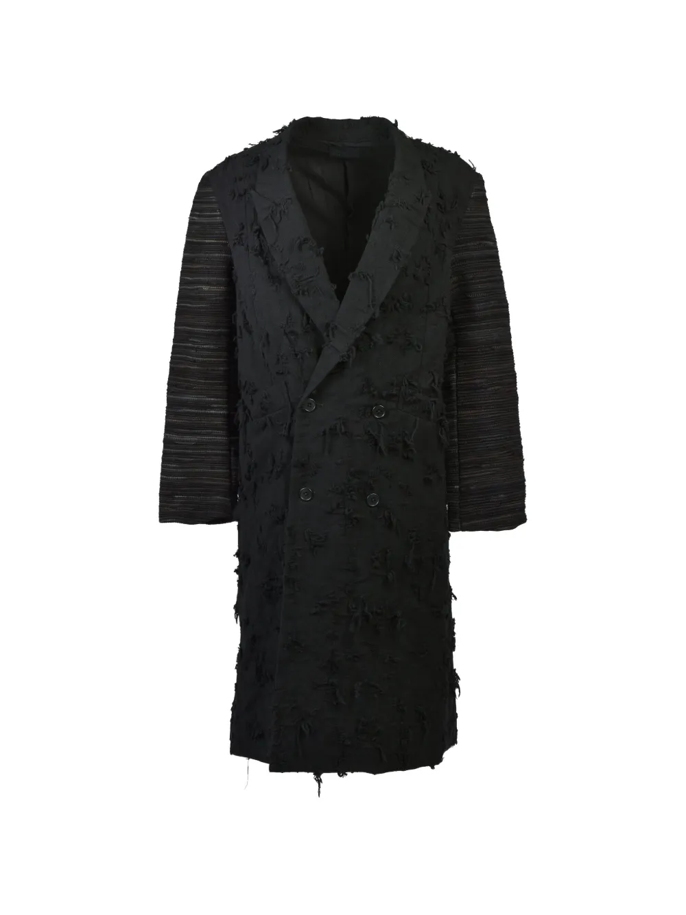 FILTH x T.A.S Boro Mantel aus Jacquard - Schwarz