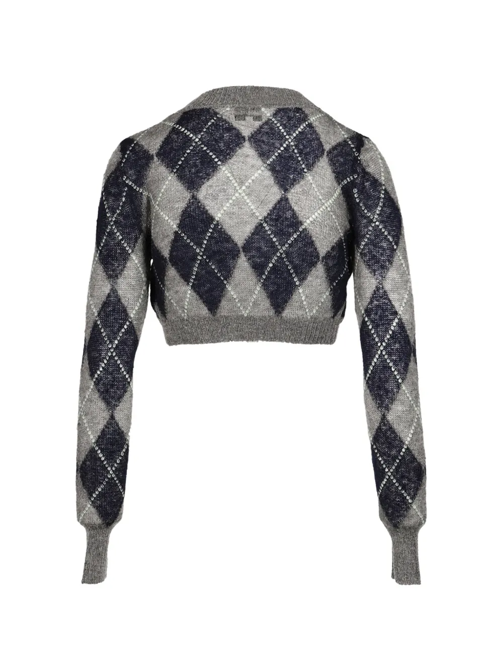 SHUSHU TONG Cropped vest met argyle-patroon Grijs