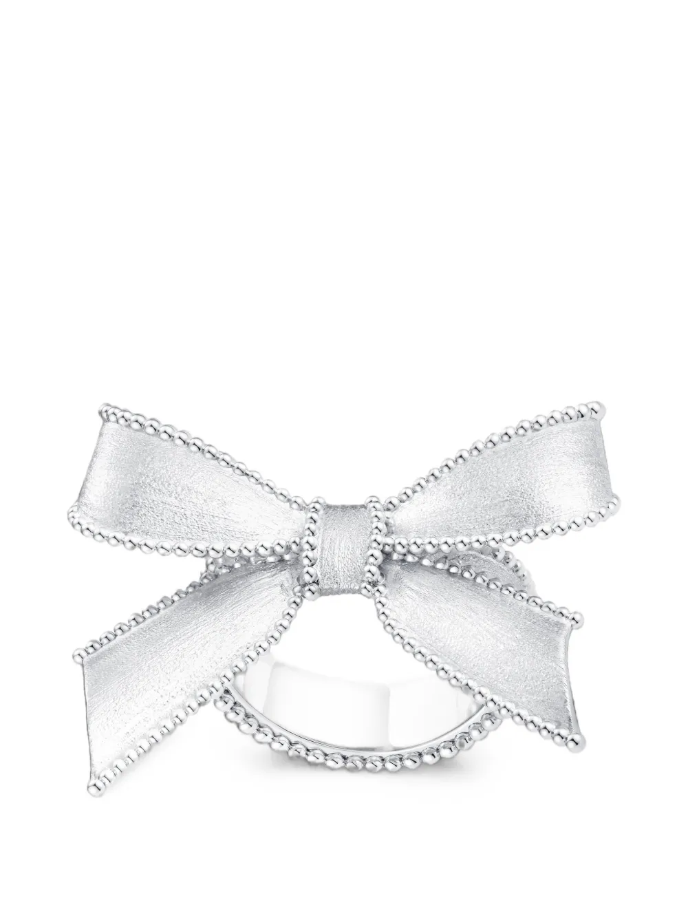 SHUSHU/TONG x Yvmin bow-motif silver ring