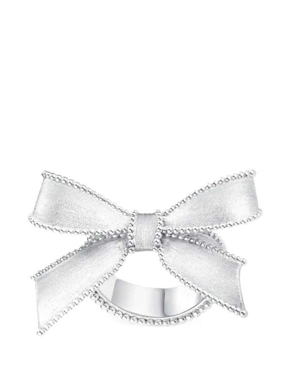 Shushu/Tong X Yvmin Bow-motif Silver Ring