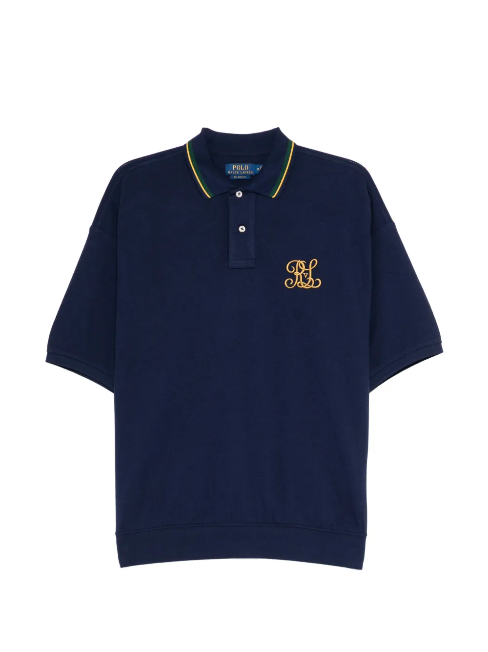 Polo Ralph Lauren logo-embroidered polo shirt - Blau