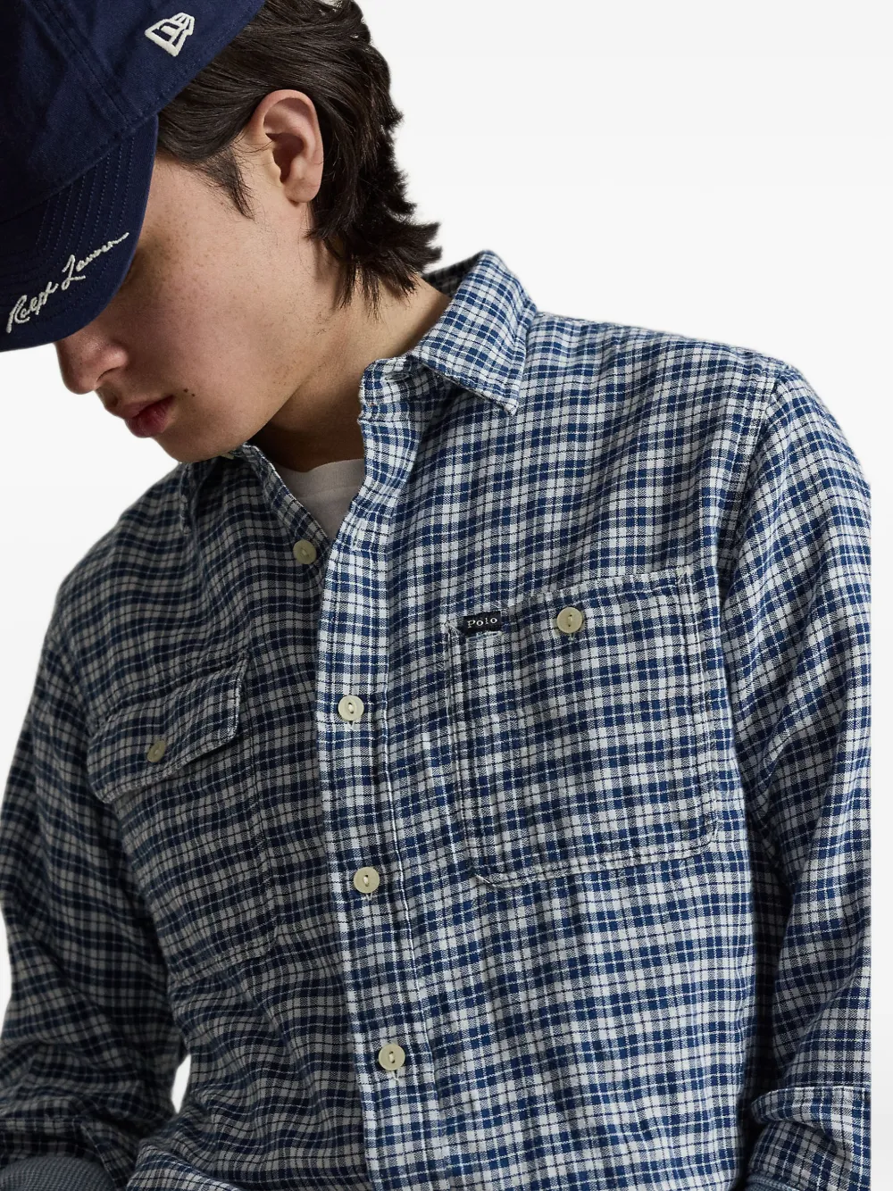 Polo Ralph Lauren Classic-fit Oxford overhemd met dubbele neus Blauw