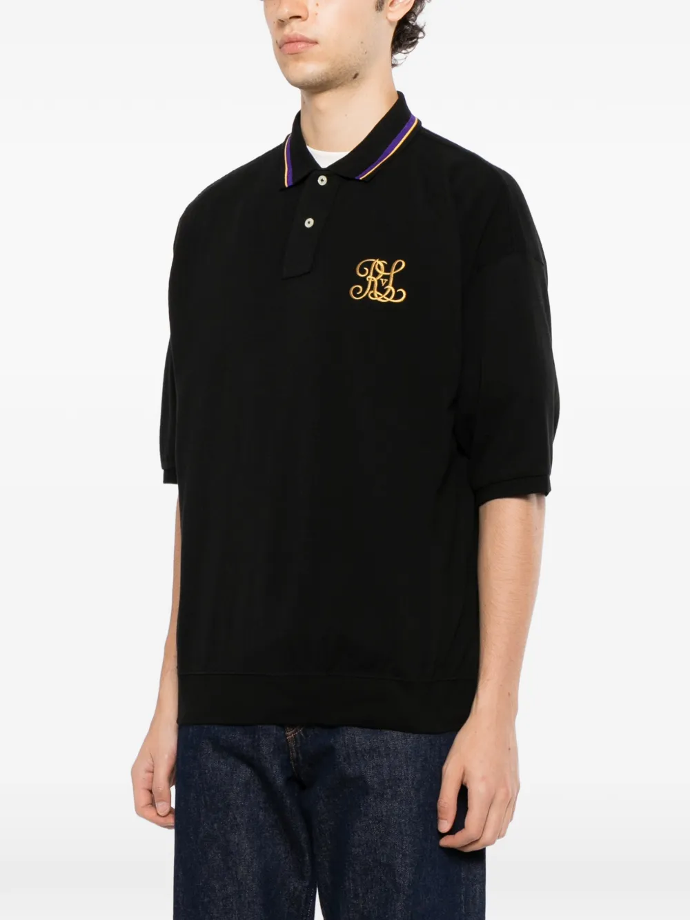 Polo Ralph Lauren Poloshirt met geborduurd logo Zwart