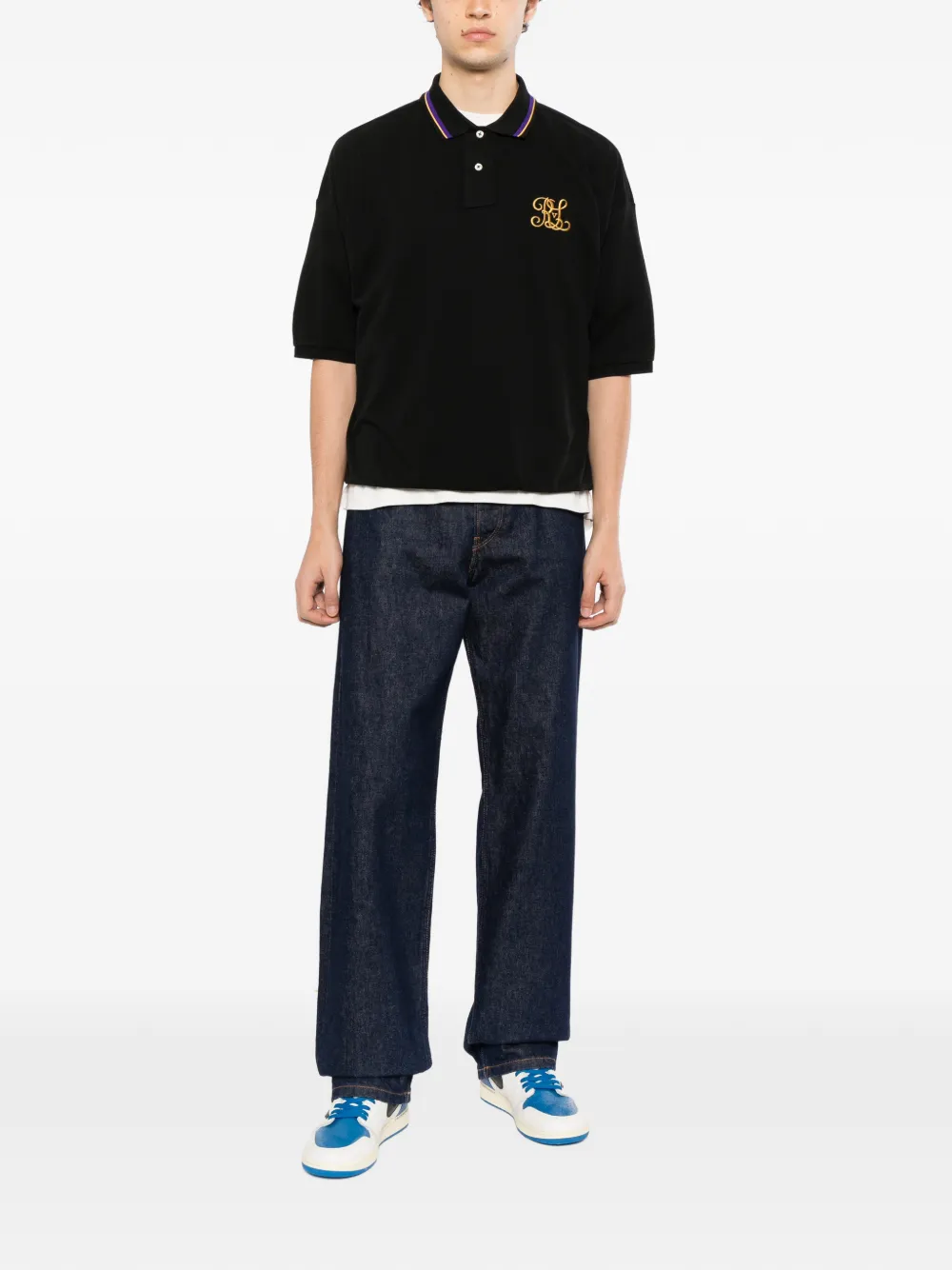 Polo Ralph Lauren Poloshirt met geborduurd logo Zwart