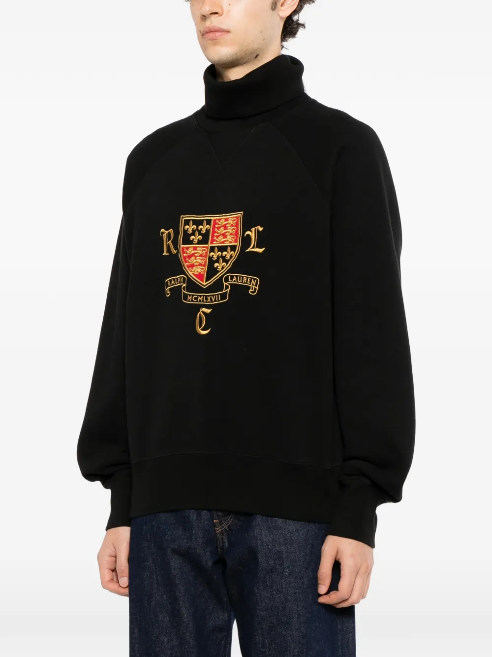 Polo Ralph Lauren Sweater met geborduurd logo Zwart