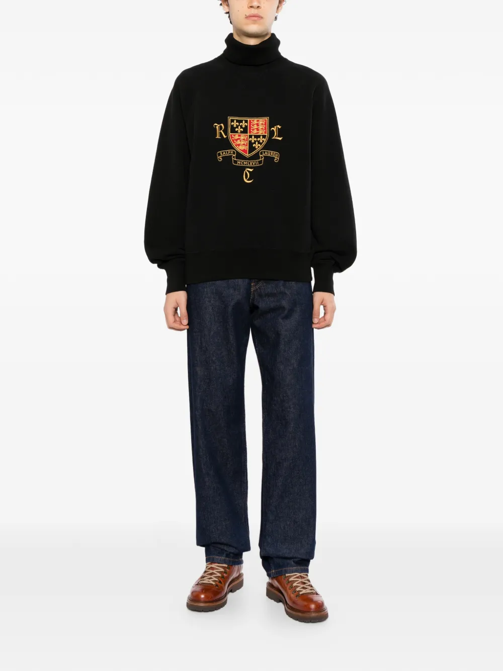 Polo Ralph Lauren Sweater met geborduurd logo Zwart
