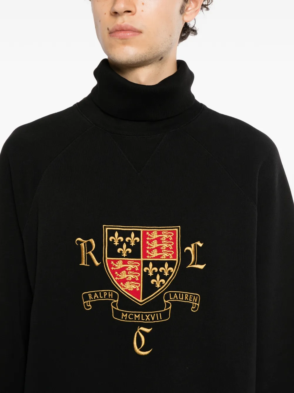 Polo Ralph Lauren Sweater met geborduurd logo Zwart