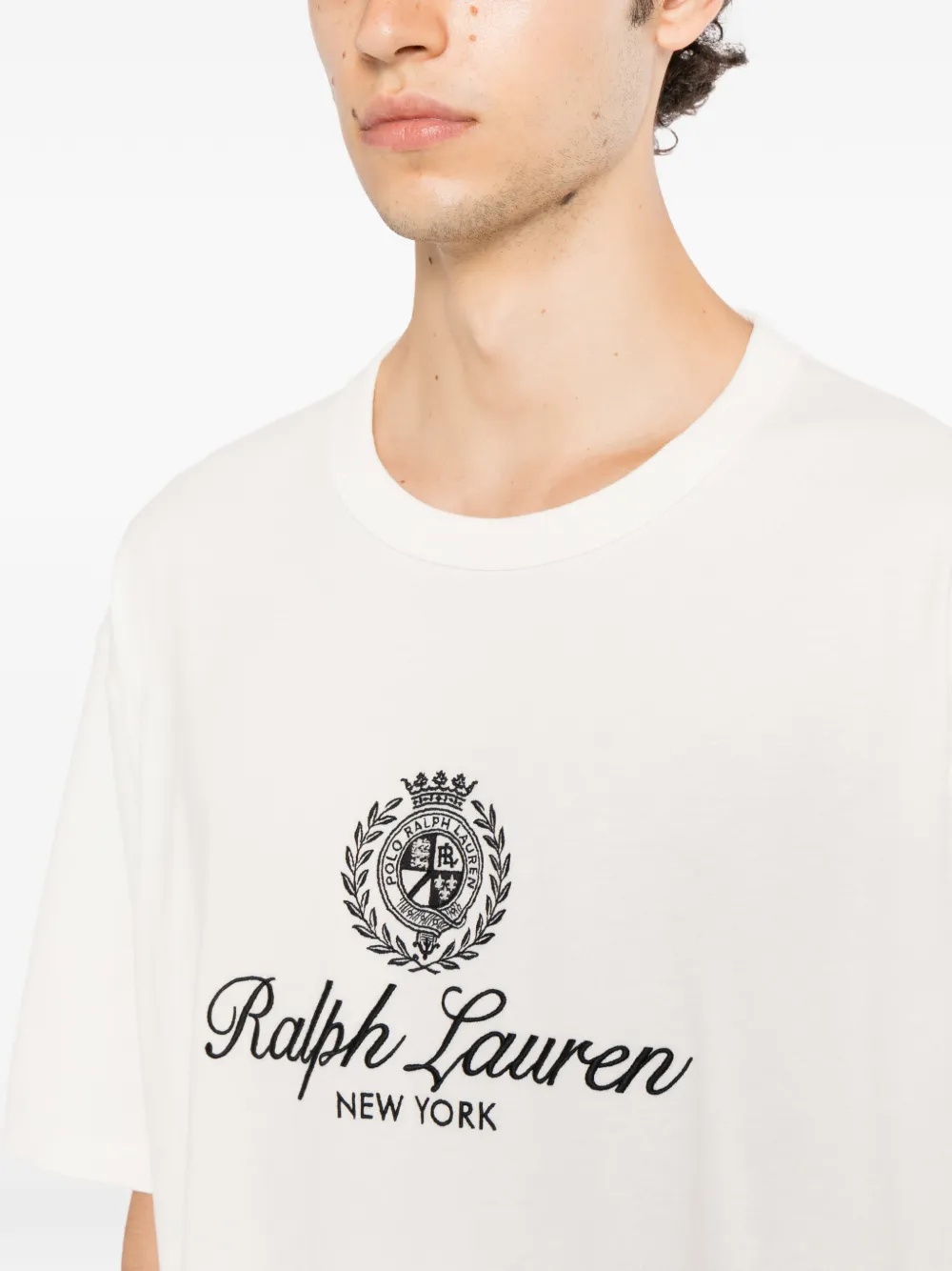 Polo Ralph Lauren T-shirt met geborduurd logo Wit