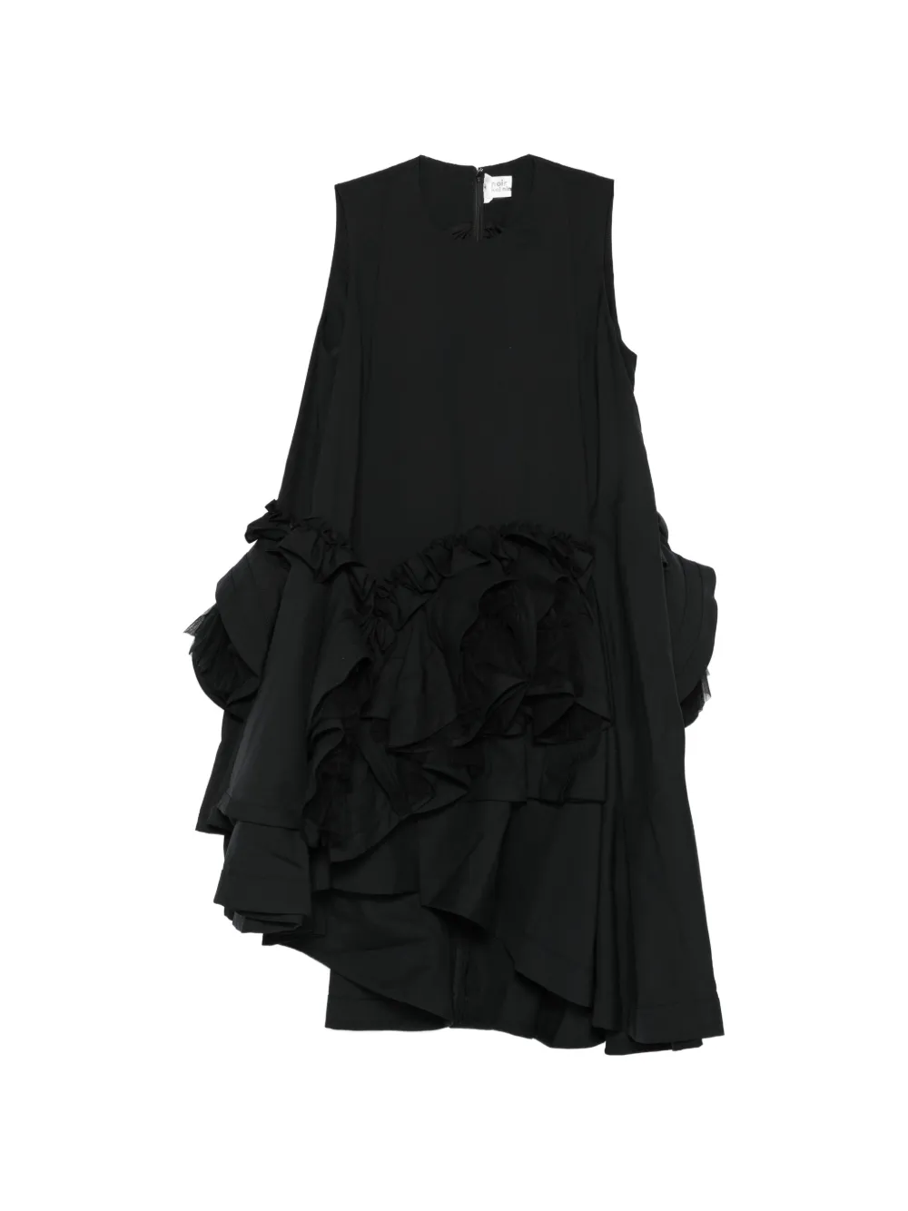 Noir Kei Ninomiya ruffled asymmetric midi dress