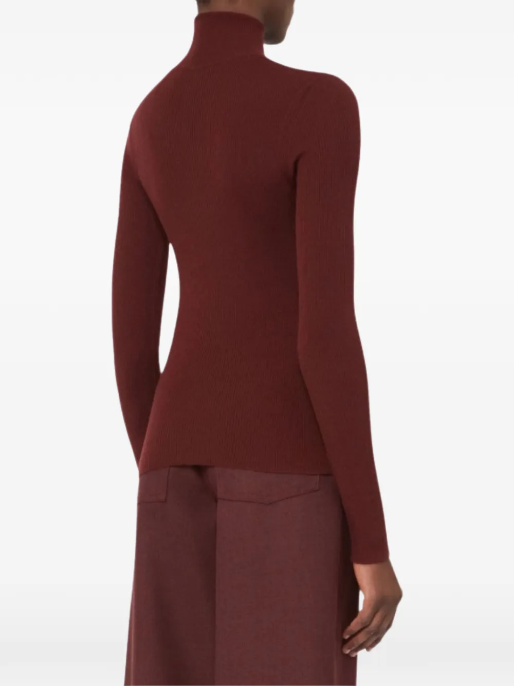 Max Mara Wollen trui met hoge hals Rood