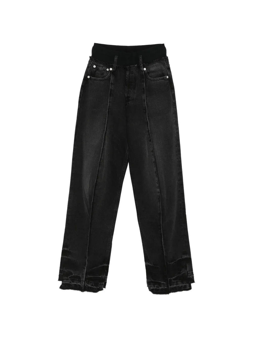 ALAINPAUL elasticated-waist jeans - Nero