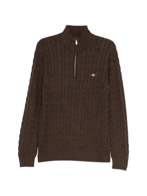 Gant logo-embroidered jumper