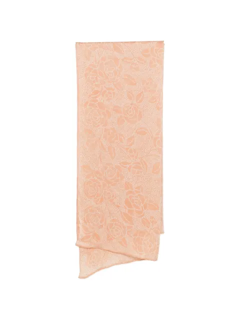 CHANEL Pre-Owned mascada con estampado floral 1990