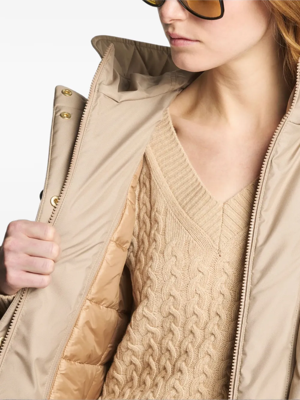 Fay Jas met capuchon Beige