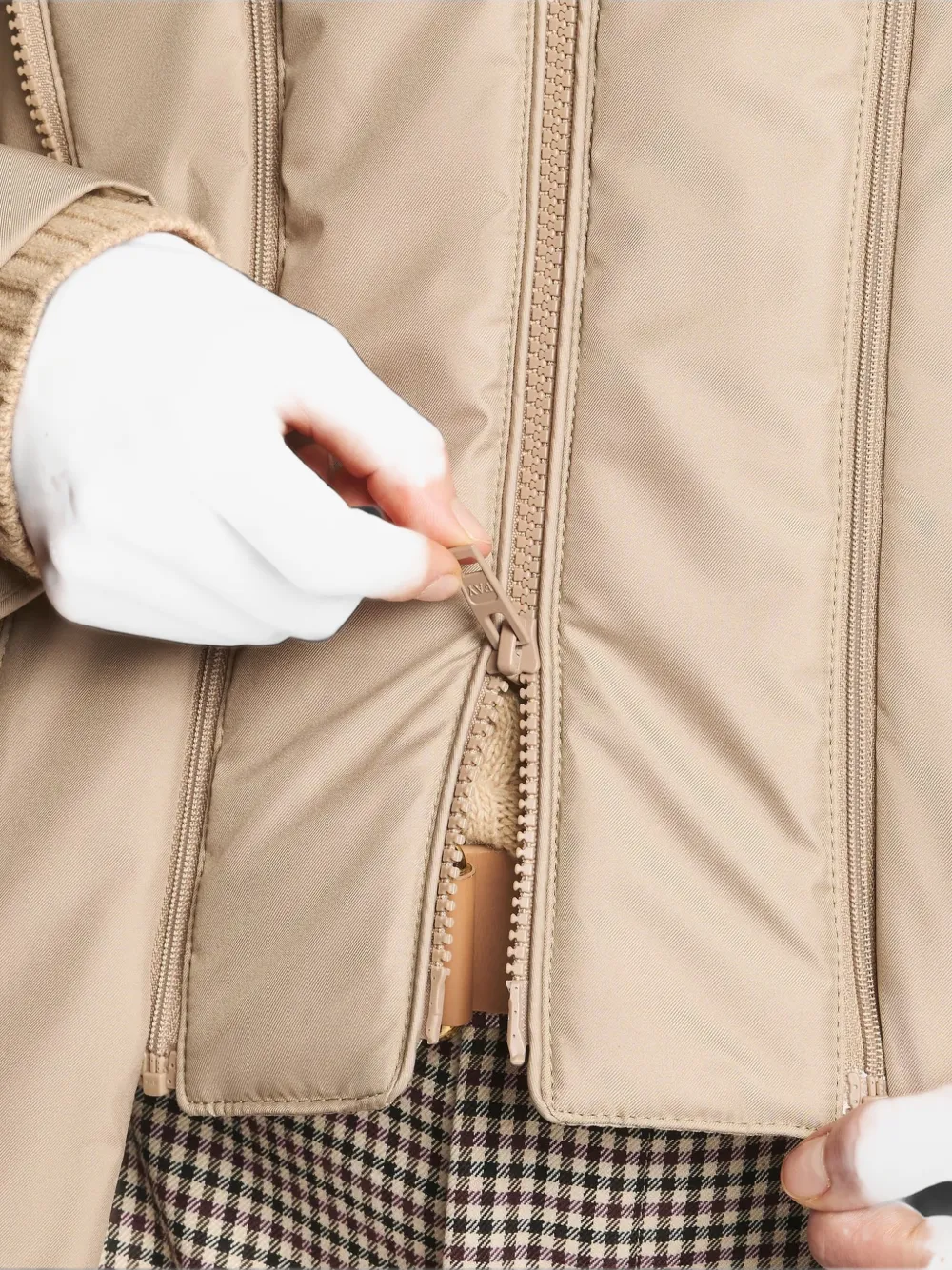 Fay Jas met capuchon Beige