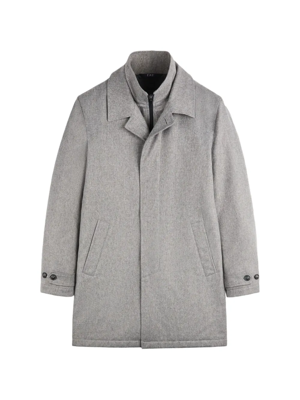 Fay Morning Coat Technical Coat In Gray