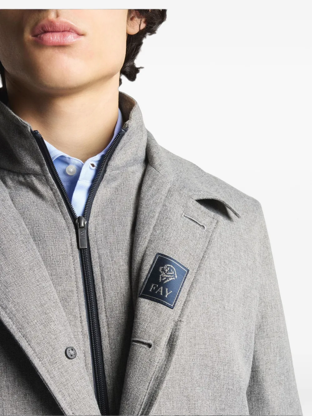 Fay Morning Coat technical coat Grijs
