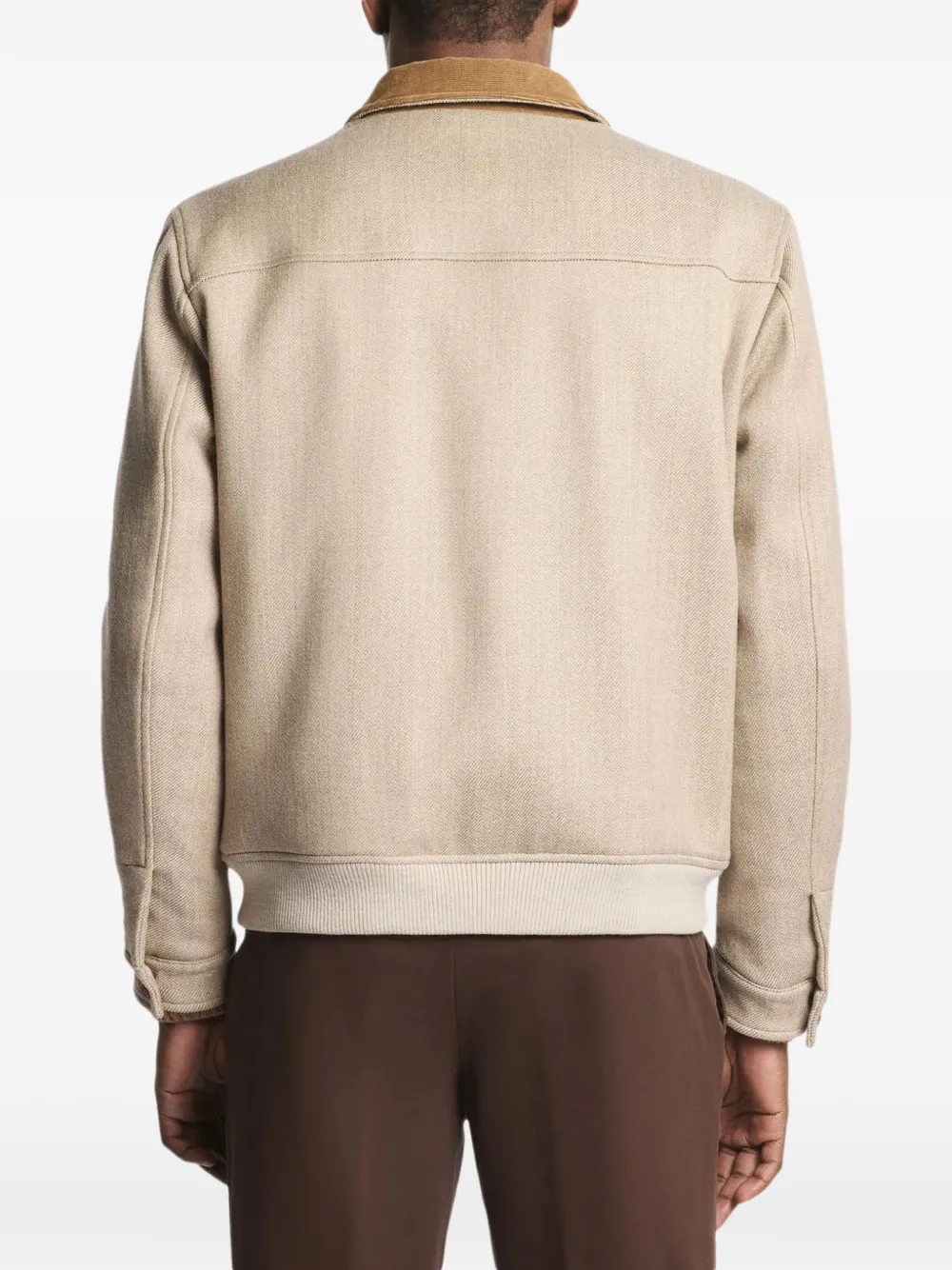 Fay Driving bomberjack Beige