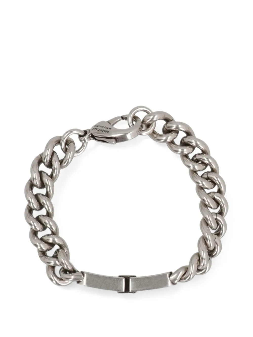 Balenciaga BB Icon Gourmette Armband - Silber