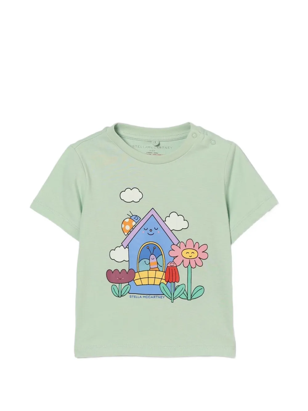 Stella McCartney Kids graphic-print T-shirt - Verde