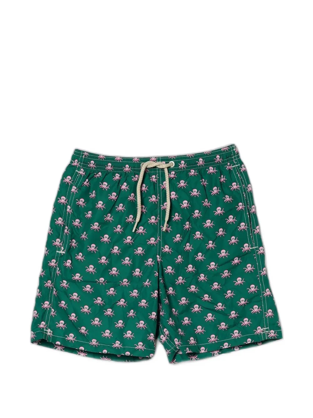 MC2 Saint Barth Kids Zwembroek met print Groen