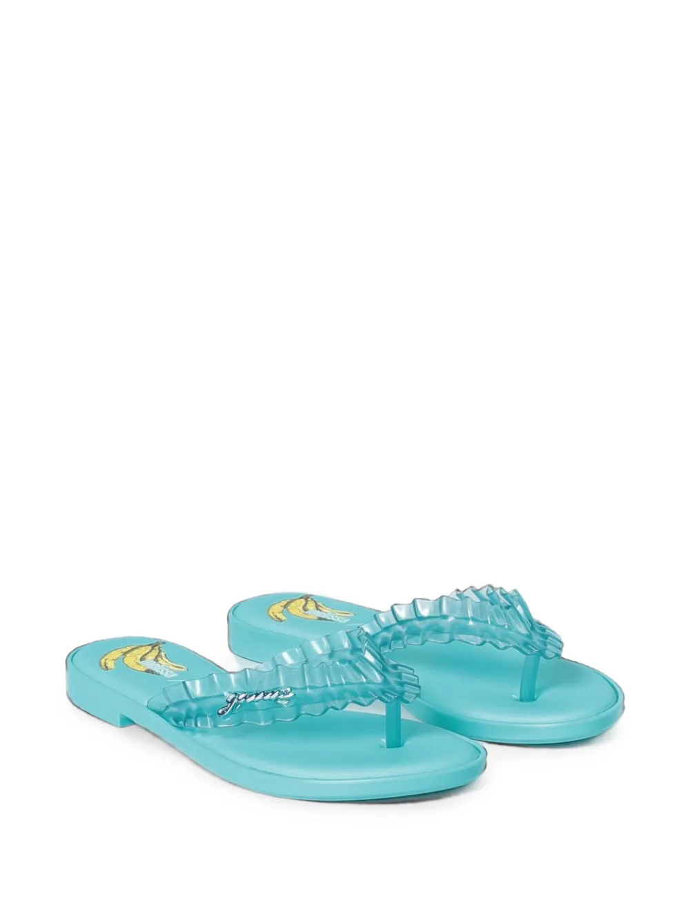 Melissa x Ganni teenslippers Blauw