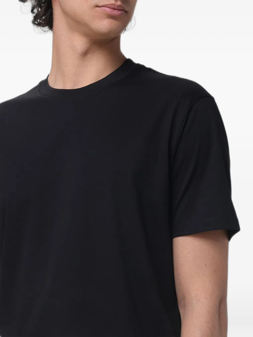 Armani Exchange Katoenen T-shirt Zwart