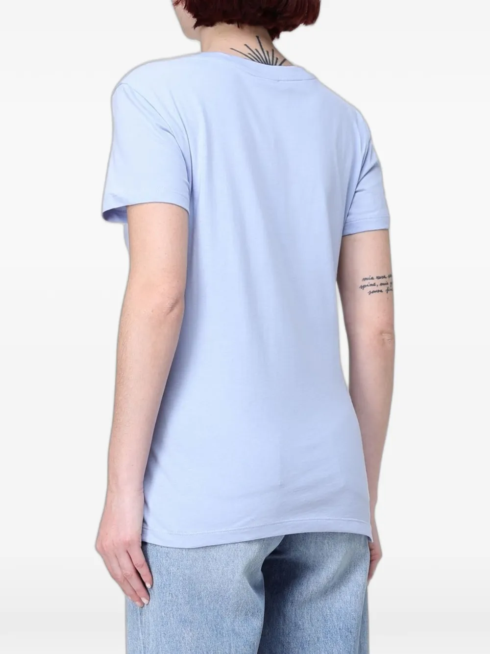 Armani Exchange T-shirt met stras Blauw