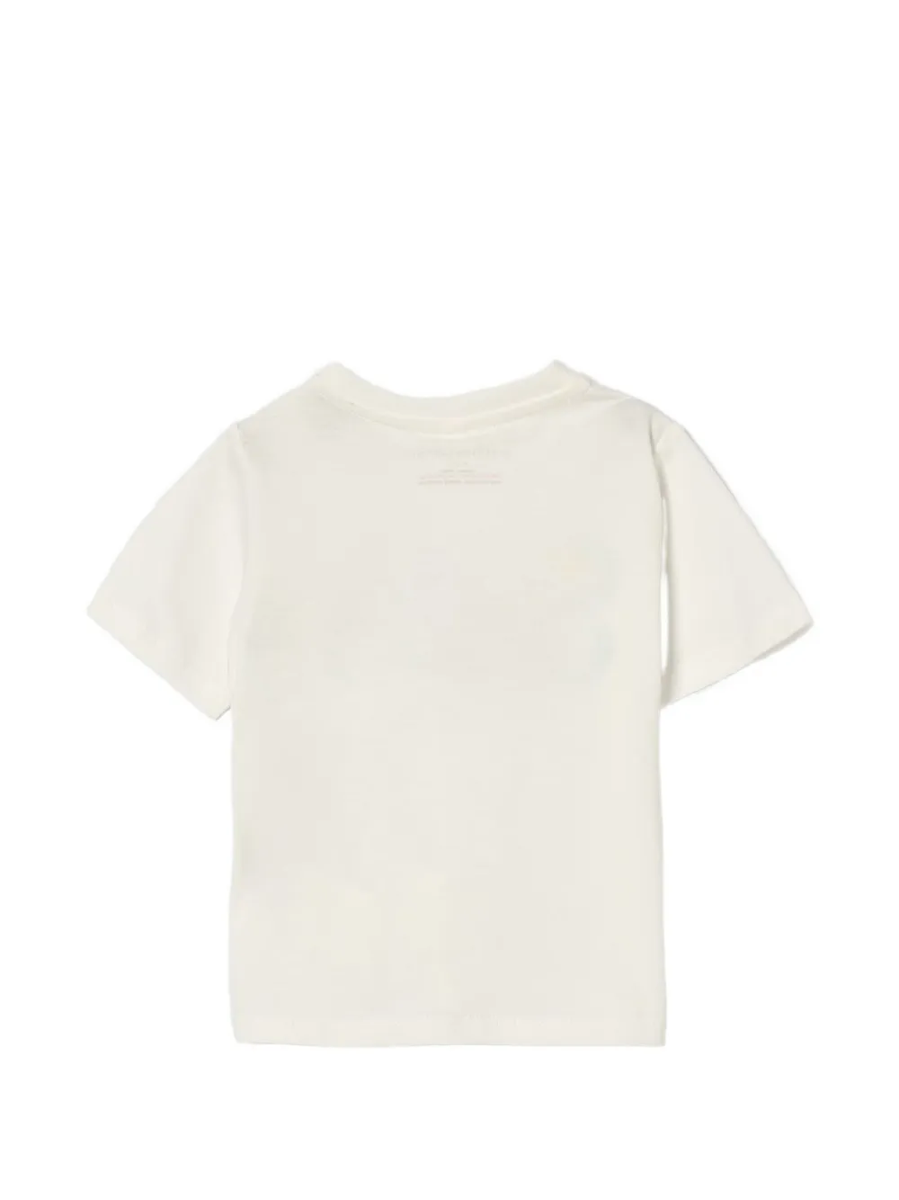 Stella McCartney Kids T-shirt met logoprint Beige