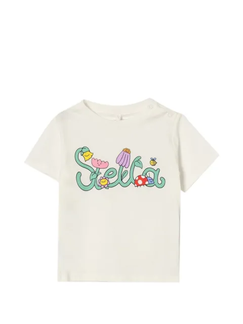 Stella McCartney Kids T-shirt med logotryk