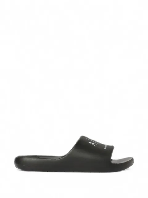 Armani Exchange logo-print slides