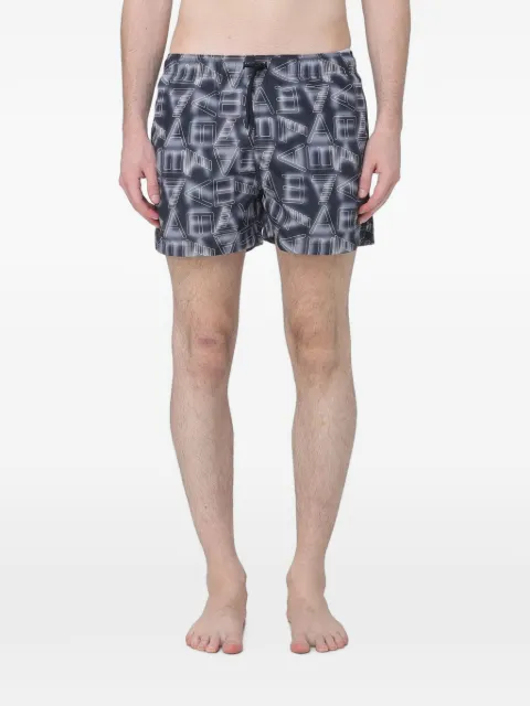 Ea7 Emporio Armani logo-print swim shorts