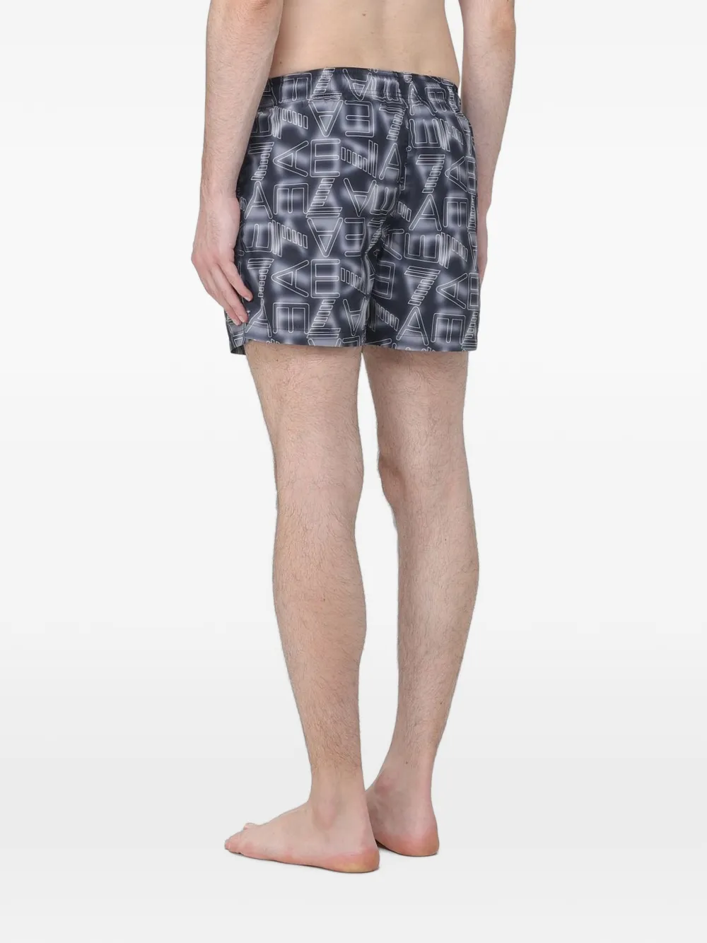 Ea7 Emporio Armani Zwembroek met logoprint Zwart