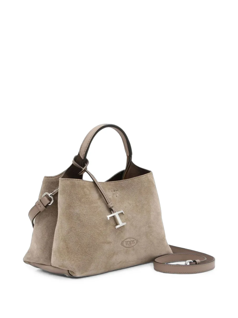 Tod's T Timeless suède shopper Bruin