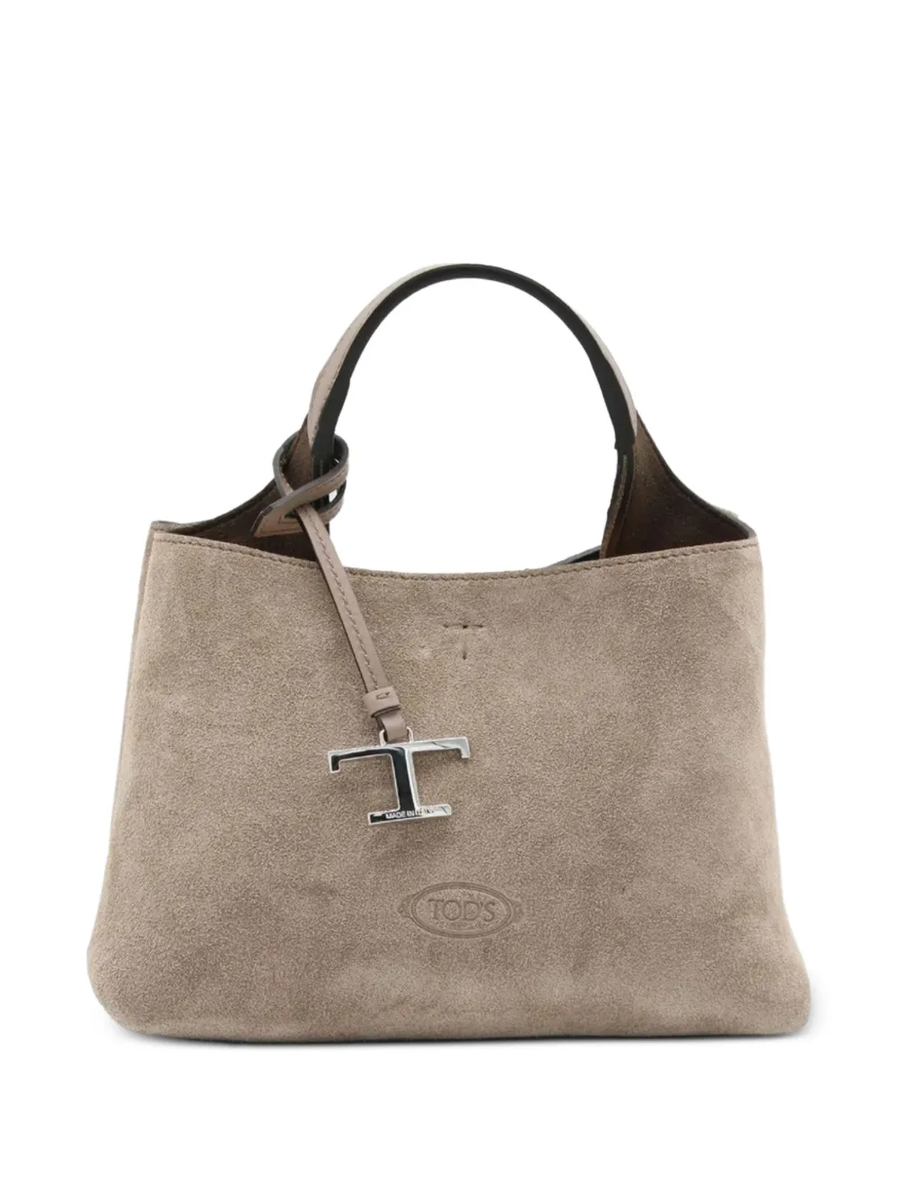 Tod's T Timeless suède shopper Bruin