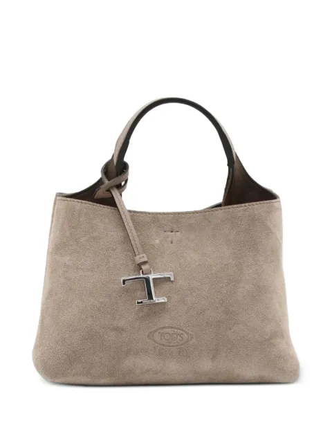 Tod's T Timeless suede tote bag