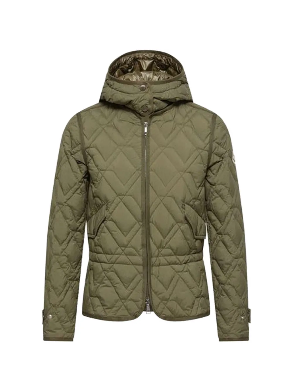 Moncler doudoune Lilas à motif géométrique - Vert