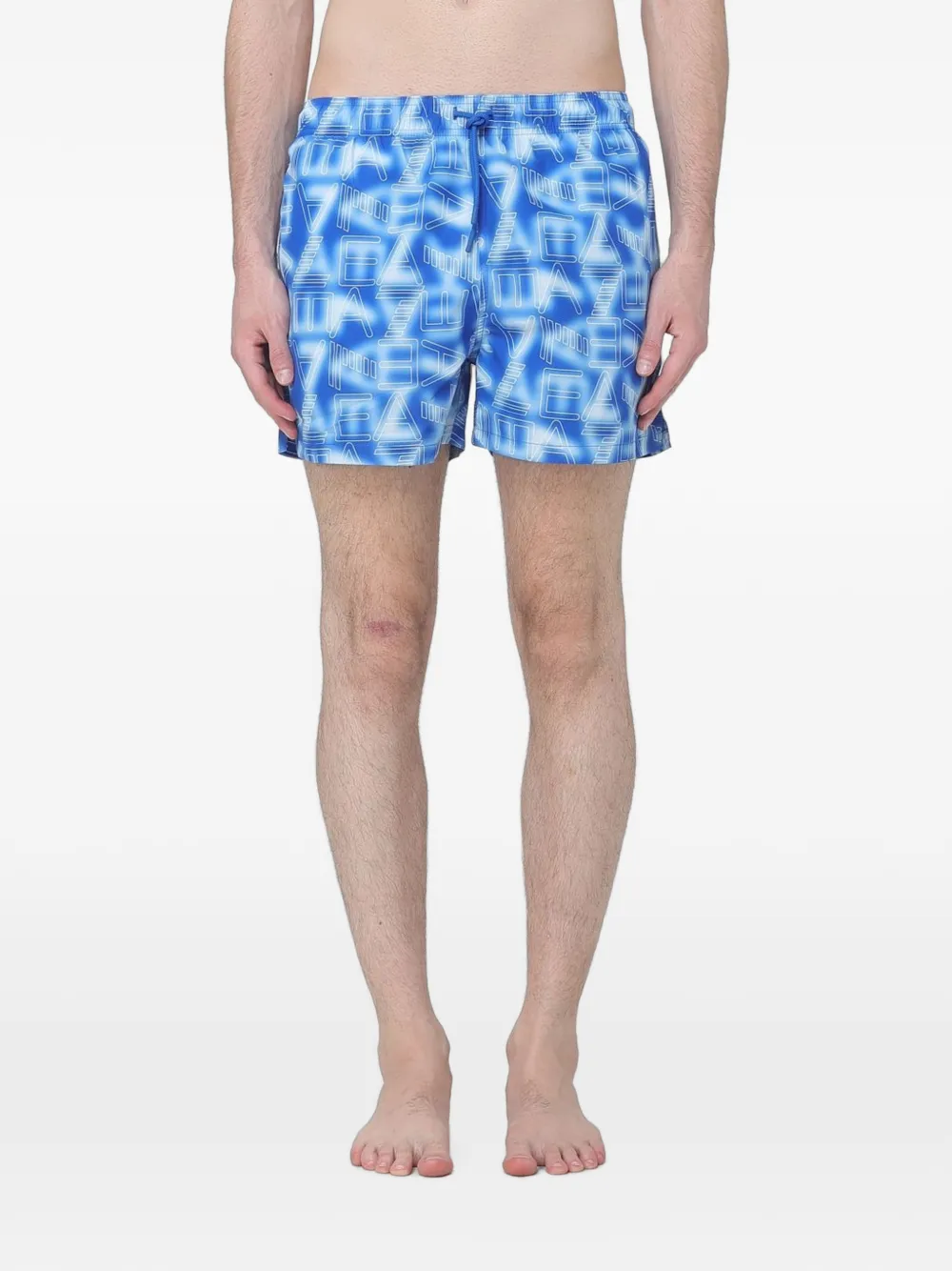 Ea7 Emporio Armani logo-print swim shorts