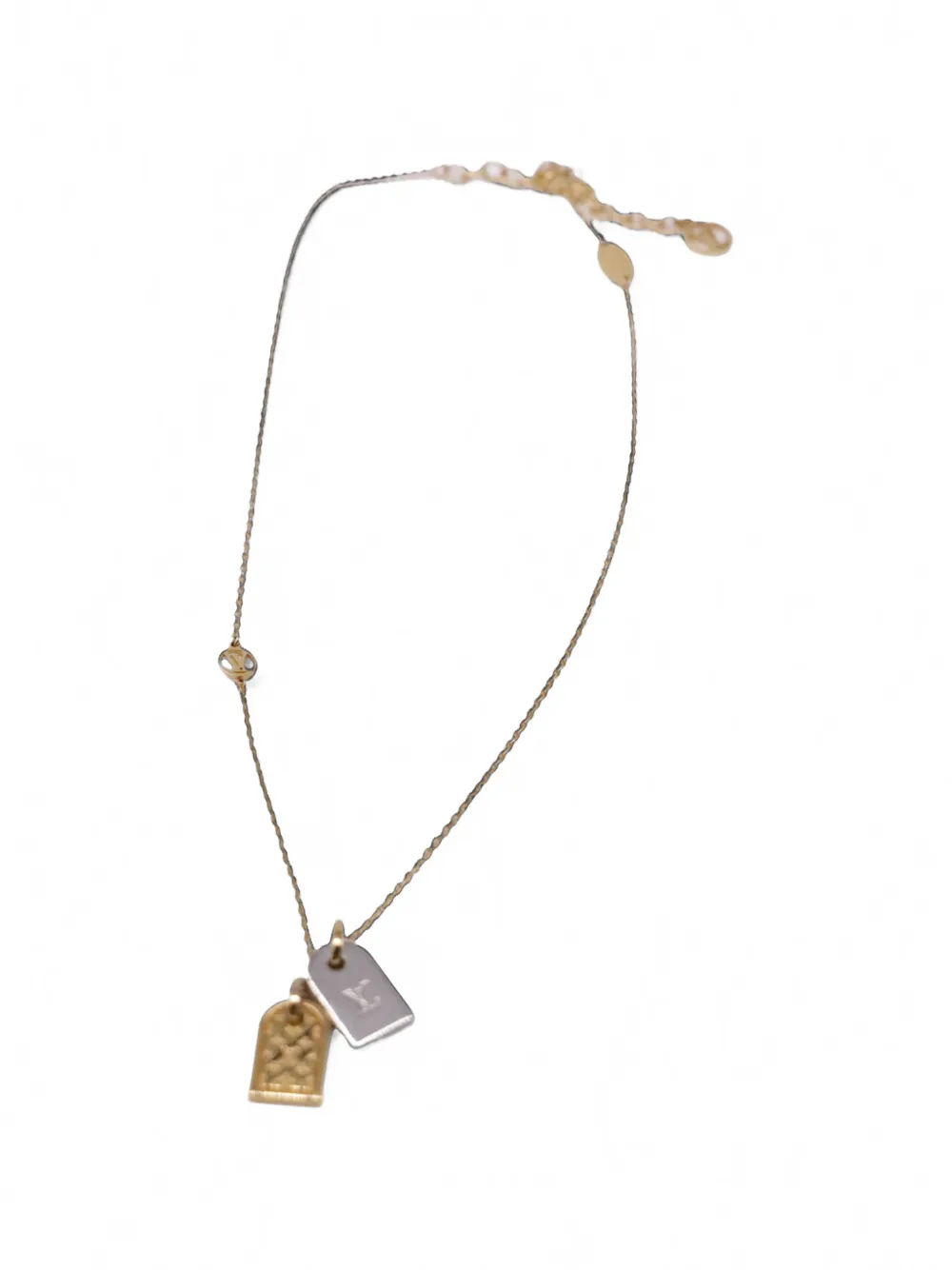 Louis Vuitton Pre-Owned Nanogram pendant necklace - Gold