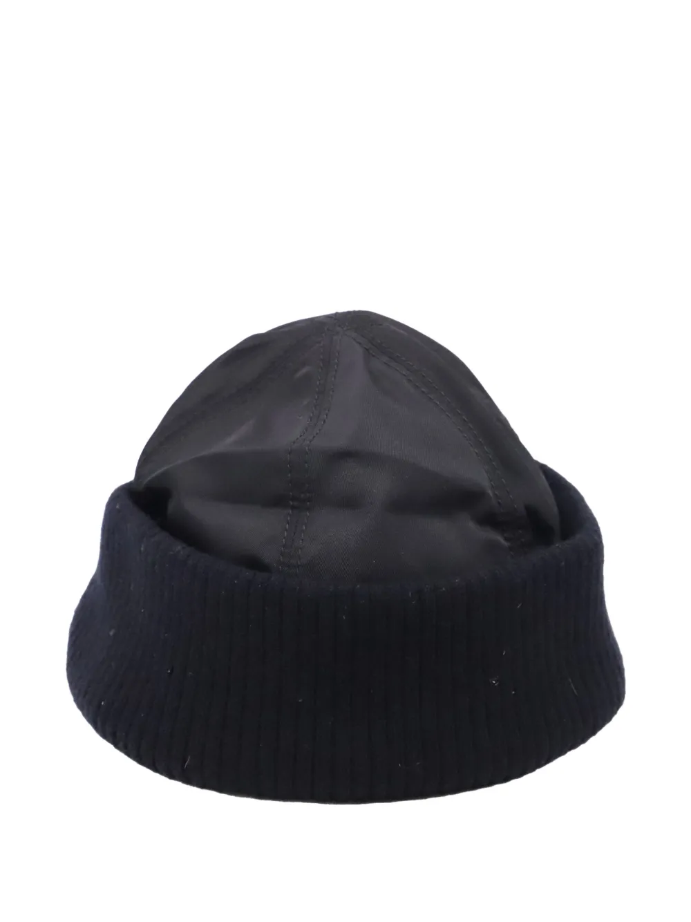 Prada Pre-Owned ribbed-knit beanie hat - Schwarz