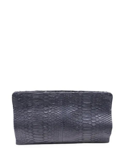 Elisabeth Weinstock snakeskin clutch bag