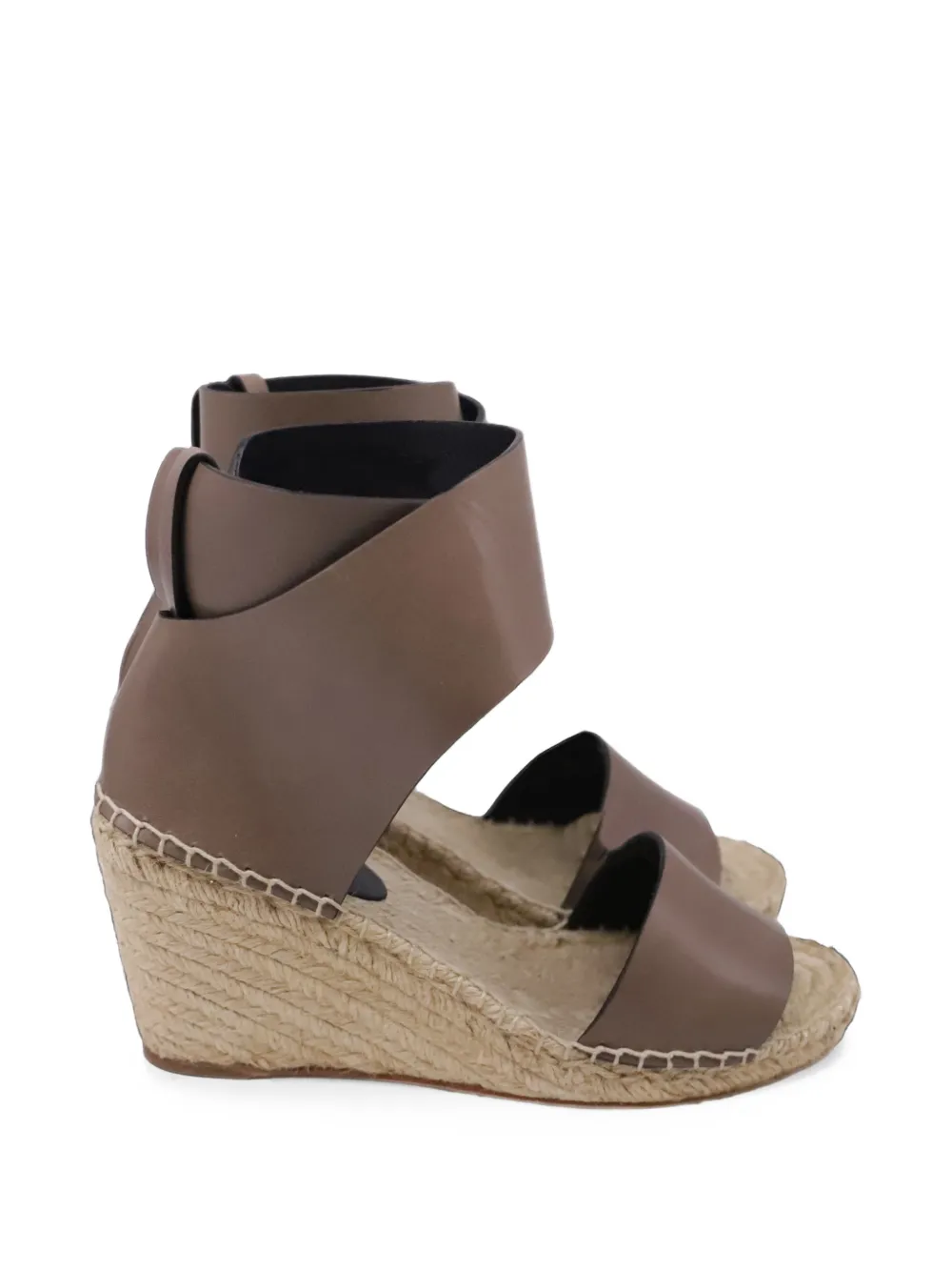 Celine Pre-Owned espadrilles à bride cheville - Marron
